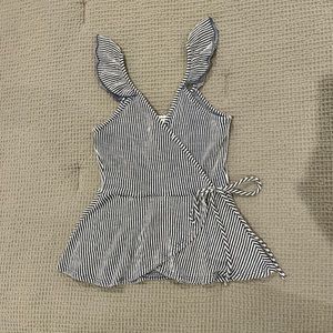 NWT striped tie top
